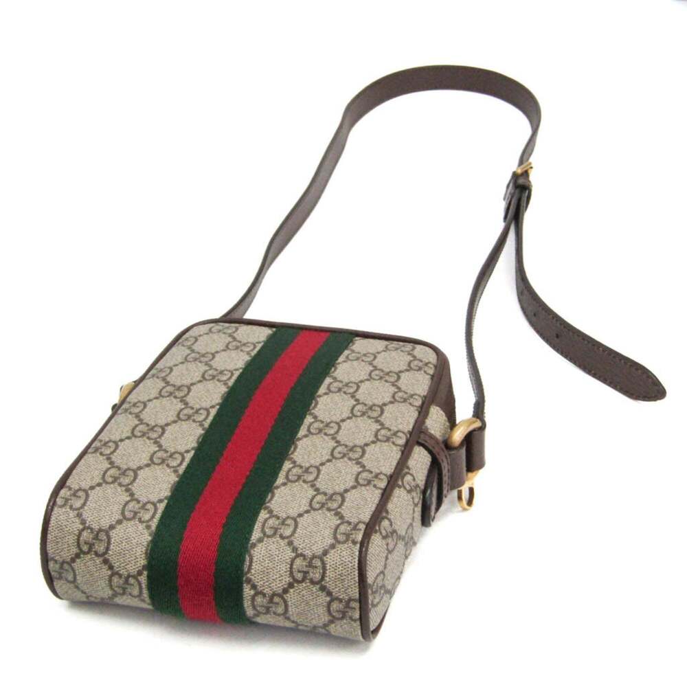 GUCCI Authentic Brown Leather Shoulder Bag - Picture 2 of 14
